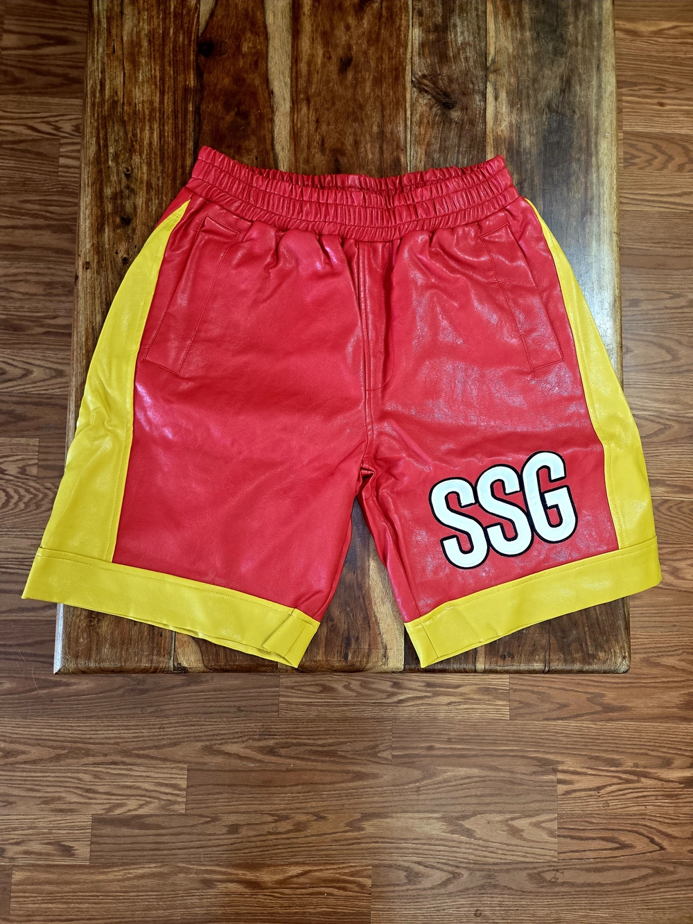 Steve Aoki's Dim Mak/One-Piece Collab "LUFFY" Leather Shorts